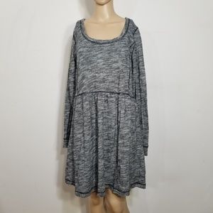 Anthro Saturday Sunday Desna Blue Grey Dress Large